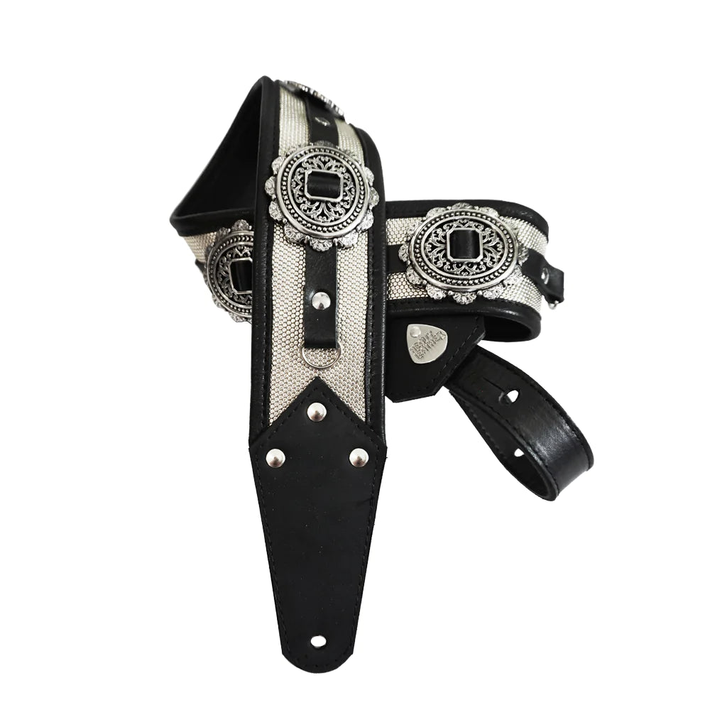 Rolling Thunder Lemmy Kilmister Leather Guitar Strap Made in U.S.A