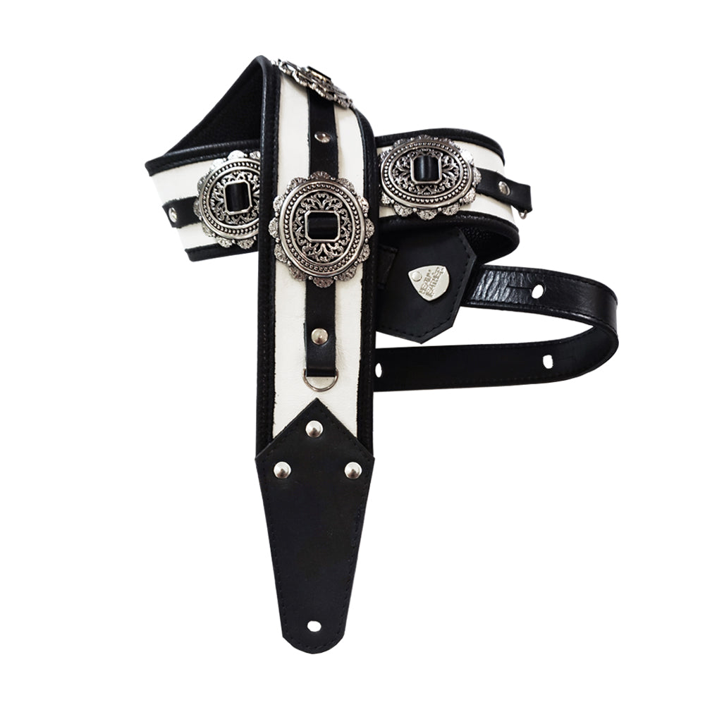 Rolling Thunder Lemmy Kilmister Leather Guitar Strap Made in U.S.A