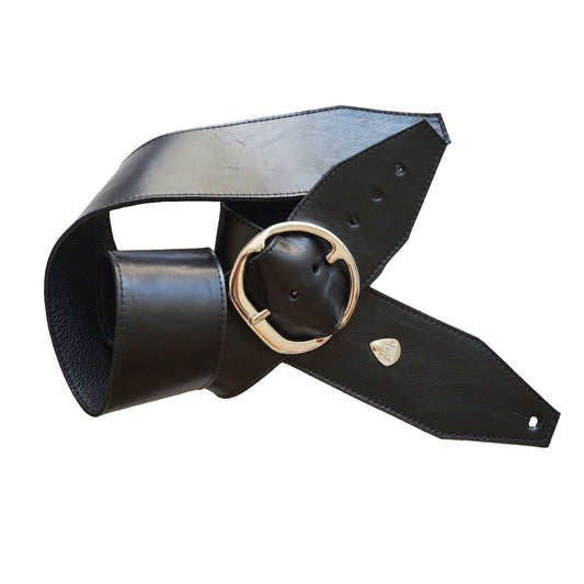 CUSTOM BLACK VINTAGE STYLE 1960'S 1970'S 1980'S 1990'S PUNK HEAVY METAL ROCK 'N' ROLL GLAM BASS SUEDE GUITAR STRAP HEAVY LEATHER NYC MADE IN THE USA