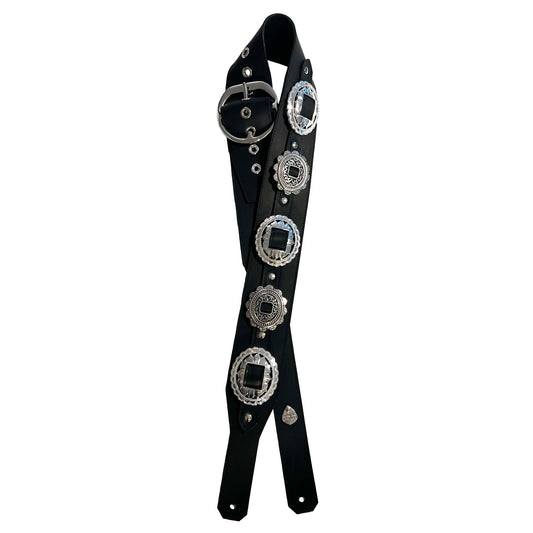 Ace of Spades Leather Guitar Strap