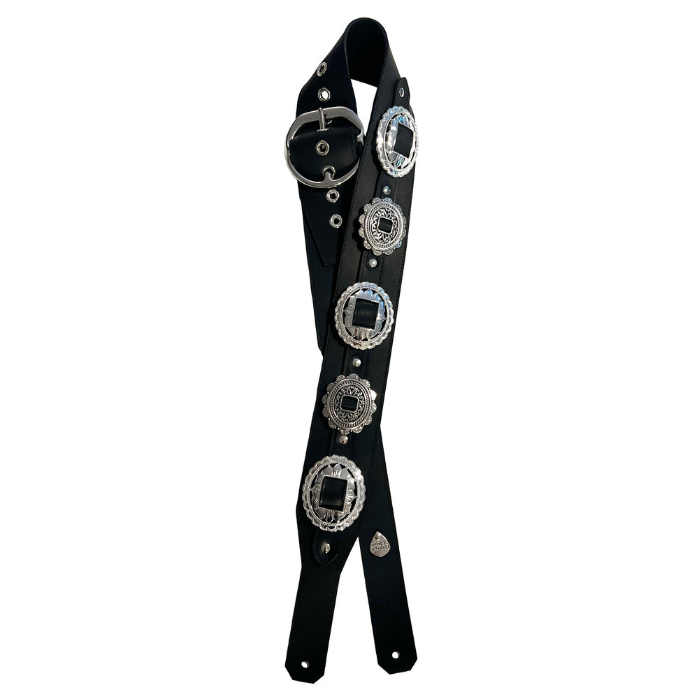 Ace of Spades Leather Guitar Strap