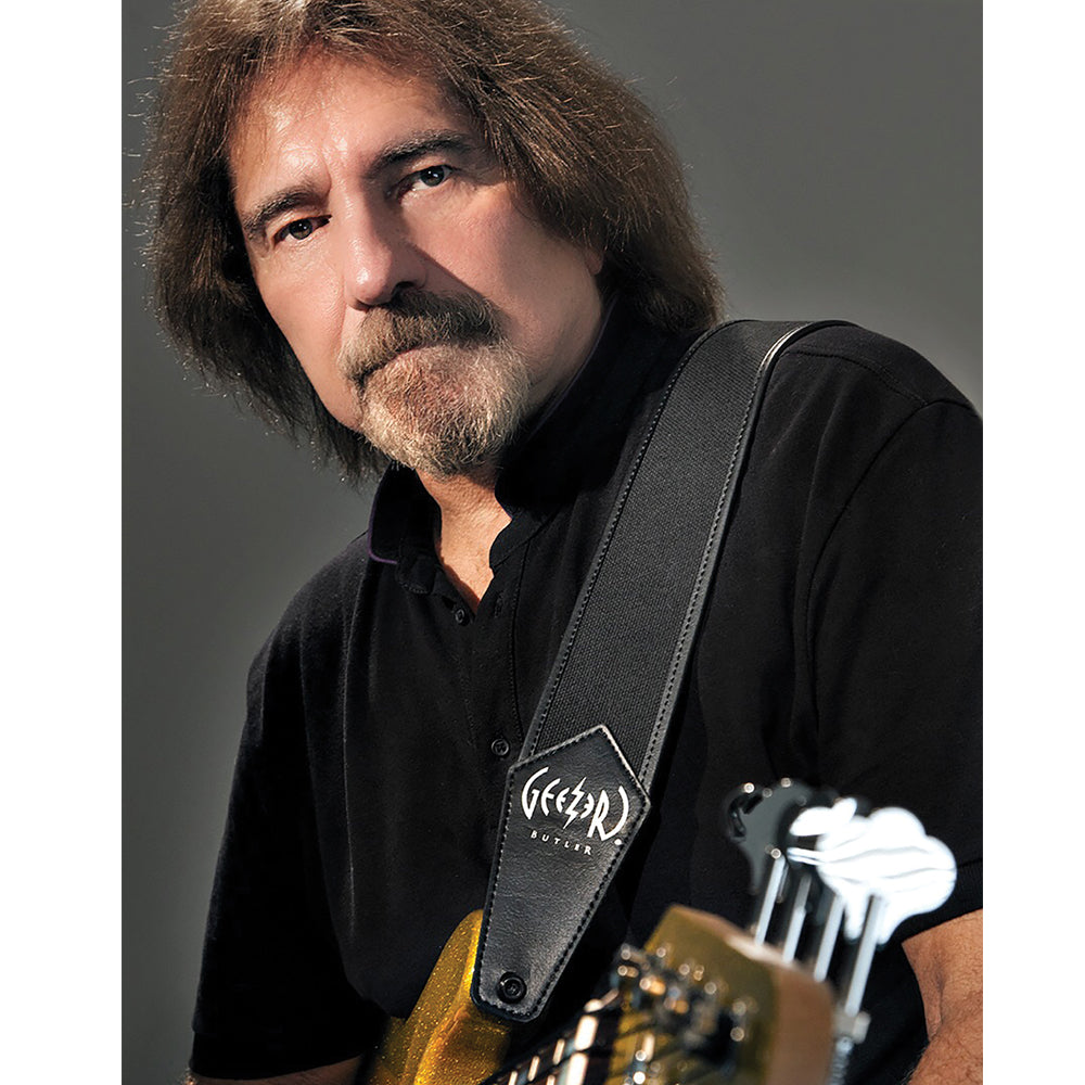 Geezer Butler Official Signature Vegan Leather Guitar Strap